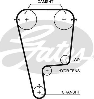 Gates T226 - Hammashihnat inparts.fi