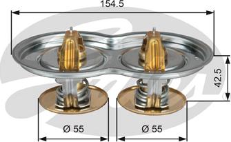 Gates TH51975/80G1 - Termostaatti, jäähdytysneste inparts.fi