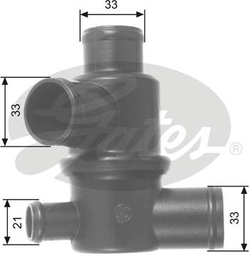 Gates TH14687 - Termostaatti, jäähdytysneste inparts.fi