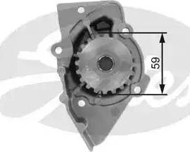 Gates Z80499 - Vesipumppu inparts.fi