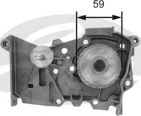 Gates Z80498 - Vesipumppu inparts.fi