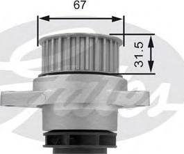 Gates Z80473 - Vesipumppu inparts.fi