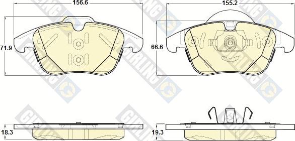 Magneti Marelli 363916060836 - Jarrupala, levyjarru inparts.fi