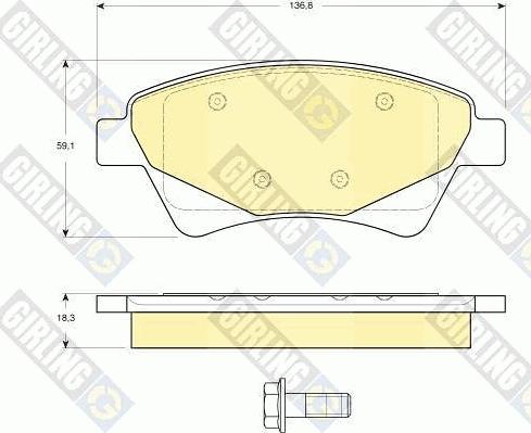 Magneti Marelli BP1323 - Jarrupala, levyjarru inparts.fi