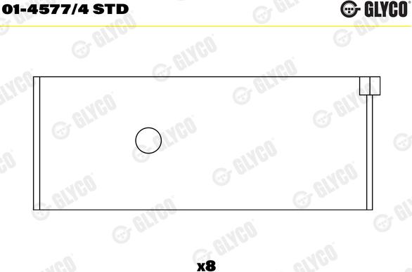 Glyco 01-4577/4 STD - Kiertokangen laakeri inparts.fi