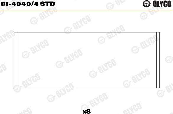 Glyco 01-4040/4 STD - Kiertokangen laakeri inparts.fi