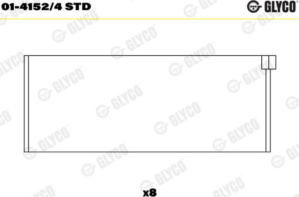 Glyco 01-4152/4 STD - Kiertokangen laakeri inparts.fi