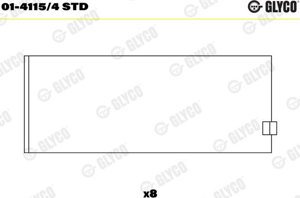 Glyco 01-4115/4 STD - Kiertokangen laakeri inparts.fi