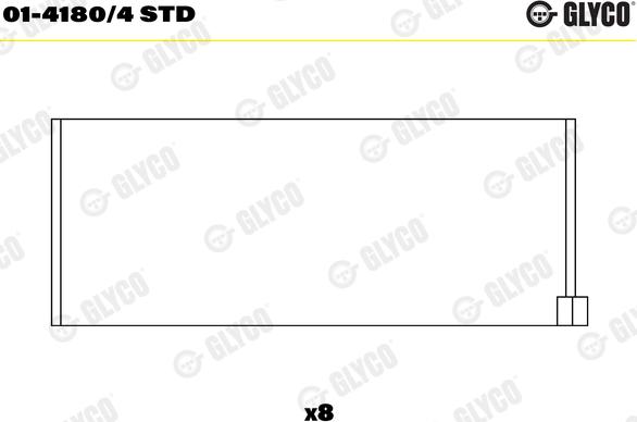 Glyco 01-4180/4 STD - Kiertokangen laakeri inparts.fi