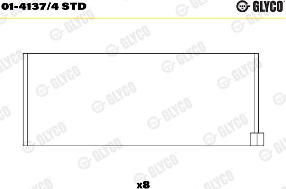 Glyco 01-4137/4 STD - Kiertokangen laakeri inparts.fi