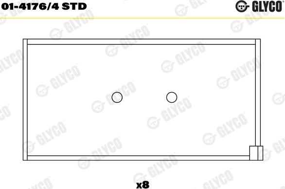 Glyco 01-4176/4 STD - Kiertokangen laakeri inparts.fi