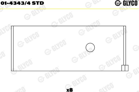 Glyco 01-4343/4 STD - Kiertokangen laakeri inparts.fi