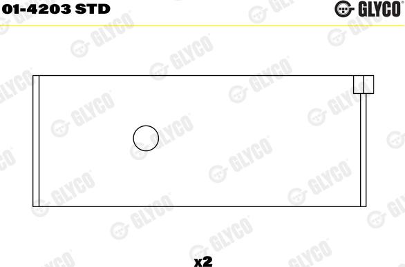 Glyco 01-4203 STD - Kiertokangen laakeri inparts.fi