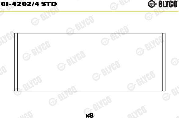 Glyco 01-4202/4 STD - Kiertokangen laakeri inparts.fi