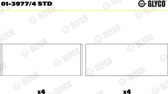 Glyco 01-3977/4 STD - Kiertokangen laakeri inparts.fi