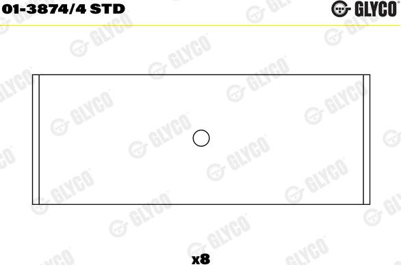 Glyco 01-3874/4 STD - Kiertokangen laakeri inparts.fi