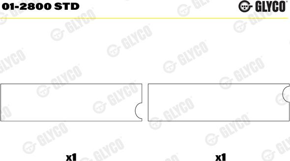 Glyco 01-2800 STD - Kiertokangen laakeri inparts.fi