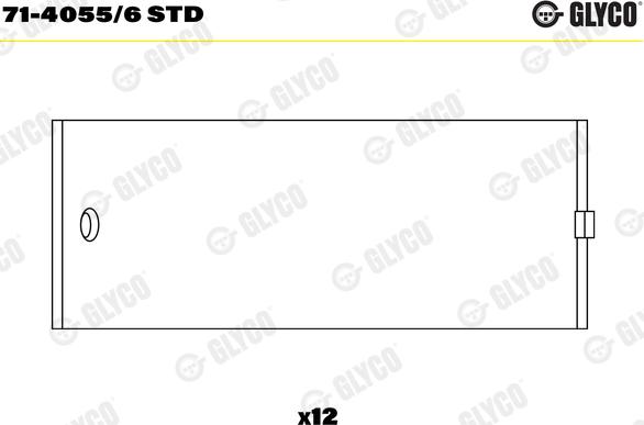 Glyco 71-4055/6 STD - Kiertokangen laakeri inparts.fi