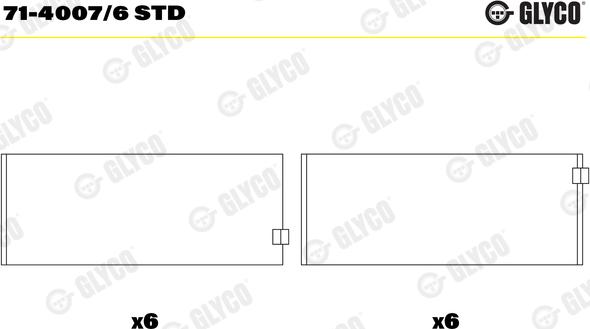 Glyco 71-4007/6 STD - Kiertokangen laakeri inparts.fi