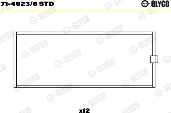 Glyco 71-4023/6 STD - Kiertokangen laakeri inparts.fi