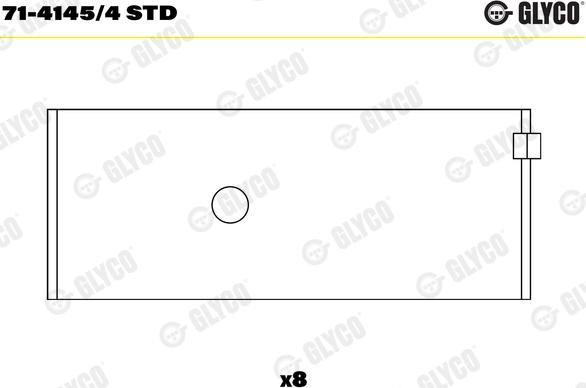 Glyco 71-4145/4 STD - Kiertokangen laakeri inparts.fi