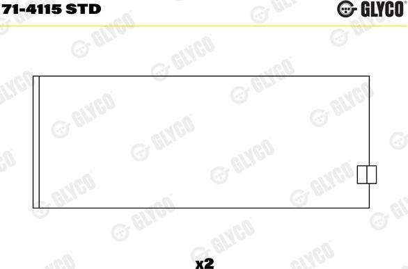 Glyco 71-4115 STD - Kiertokangen laakeri inparts.fi