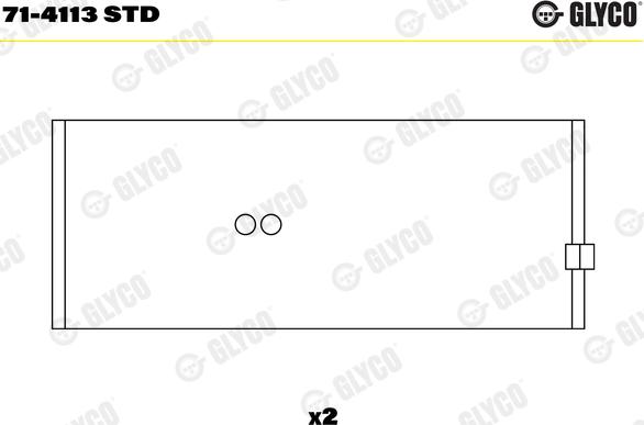 Glyco 71-4113 STD - Kiertokangen laakeri inparts.fi