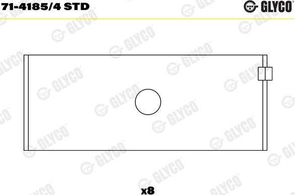 Glyco 71-4185/4 STD - Kiertokangen laakeri inparts.fi