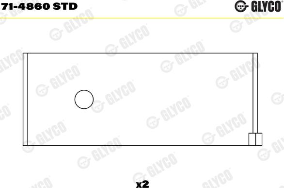 Glyco 71-4860 STD - Kiertokangen laakeri inparts.fi