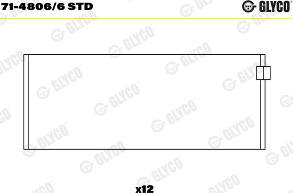 Glyco 71-4806/6 STD - Kiertokangen laakeri inparts.fi