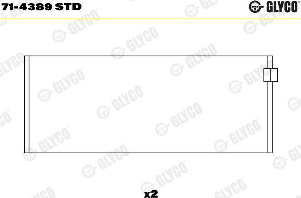 Glyco 71-4389 STD - Kiertokangen laakeri inparts.fi