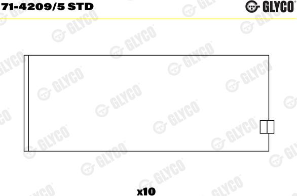 Glyco 71-4209/5 STD - Kiertokangen laakeri inparts.fi