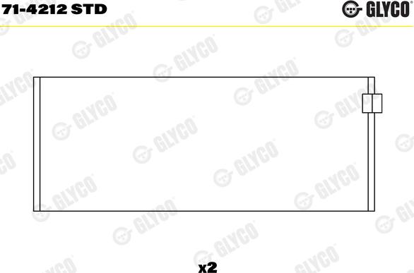 Glyco 71-4212 STD - Kiertokangen laakeri inparts.fi