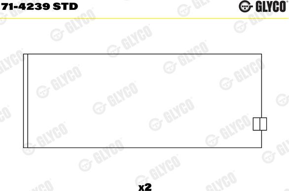 Glyco 71-4239 STD - Kiertokangen laakeri inparts.fi