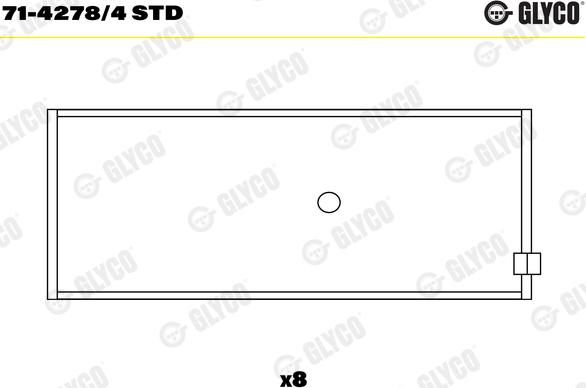 Glyco 71-4278/4 STD - Kiertokangen laakeri inparts.fi