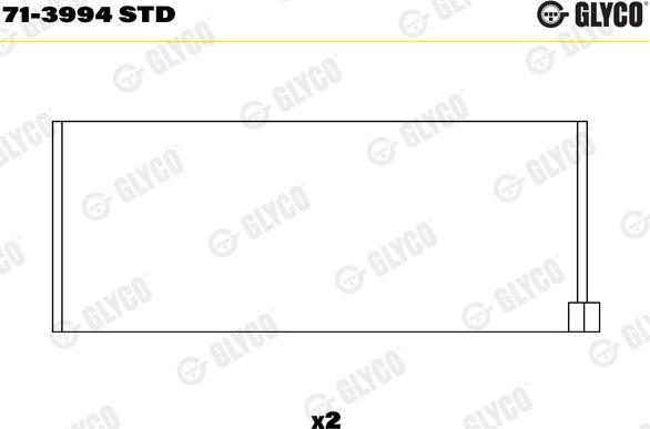 Glyco 71-3994 STD - Kiertokangen laakeri inparts.fi