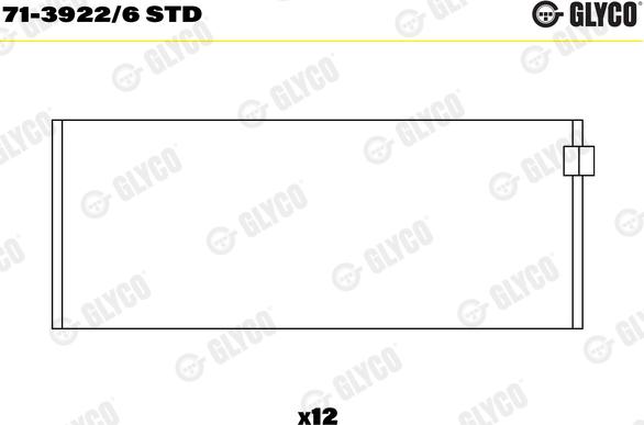 Glyco 71-3922/6 STD - Kiertokangen laakeri inparts.fi