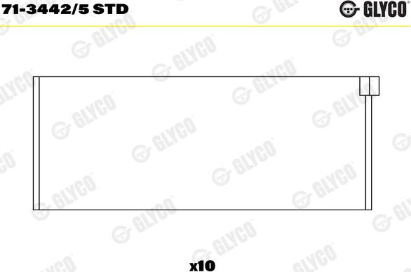 Glyco 71-3442/5 STD - Kiertokangen laakeri inparts.fi