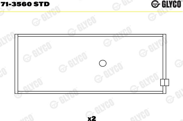 Glyco 71-3560 STD - Kiertokangen laakeri inparts.fi