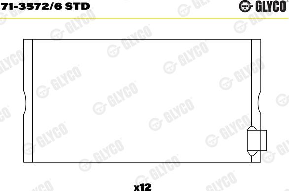 Glyco 71-3572/6 STD - Kiertokangen laakeri inparts.fi