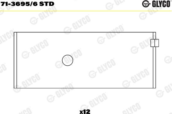 Glyco 71-3695/6 STD - Kiertokangen laakeri inparts.fi