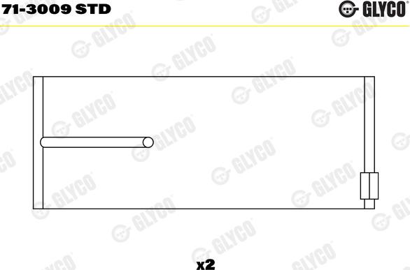 Glyco 71-3009 STD - Kiertokangen laakeri inparts.fi