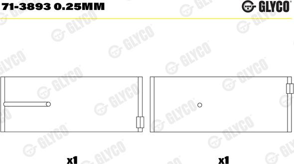 Glyco 713893025mm - Kiertokangen laakeri inparts.fi