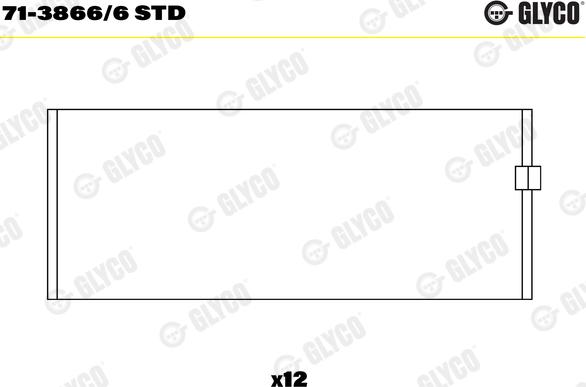 Glyco 71-3866/6 STD - Kiertokangen laakeri inparts.fi