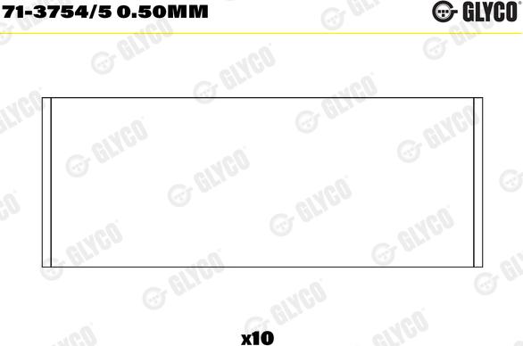 Glyco 71-3754/5 0.50mm - Kiertokangen laakeri inparts.fi