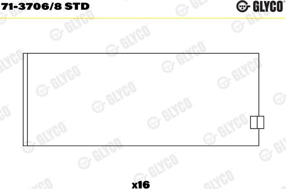 Glyco 71-3706/8 STD - Kiertokangen laakeri inparts.fi