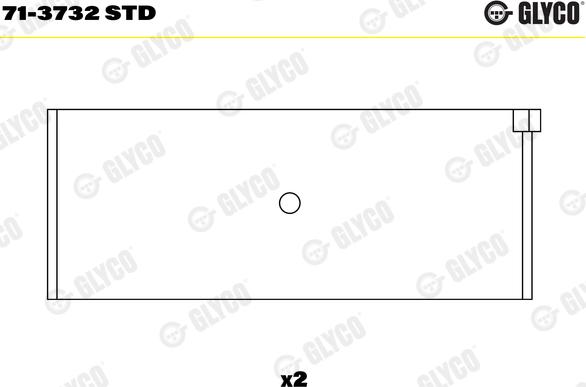 Glyco 71-3732 STD - Kiertokangen laakeri inparts.fi