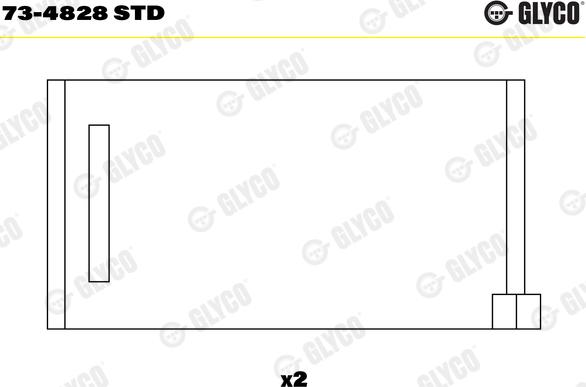 Glyco 73-4828 STD - Nokka-akselin laakeri inparts.fi