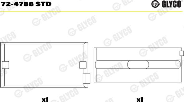 Glyco 72-4788 STD - Runkolaakeri inparts.fi