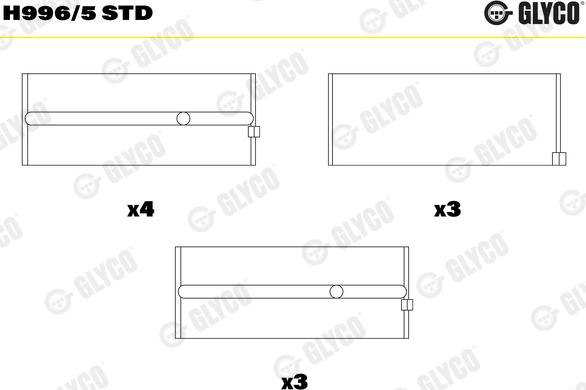 Glyco H996/5 STD - Runkolaakeri inparts.fi